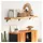 vidaXL Wandregal 120 x 30 x 3,8 cm Braun