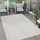 Paco Home Teppich PACO HOME "Livorno 674", beige (creme), B:60cm H:14mm L:100cm, Polypropylen (PP), Teppiche, Teppich, Uni Farben, moderner Hoch-Tief-Effekt, Scandi-Look, Outdoor geeignet