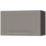 Feldmann-Wohnen Klapphängeschrank, Beige, Dunkelgrau, Holz, Rechteckig, 60x36x32.5 cm, Küchen, Küchenmöbel, Küchenschränke, Küchenoberschränke