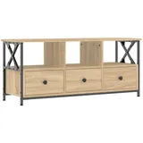 vidaXL TV-Schrank Sonoma Eiche 102x33x45 cm Holzwerkstoff & Eisen