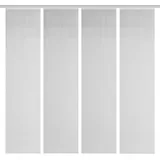 VISION S Schmidt Schiebewand Rom 4er-Set Polyester Grau 60 x 260 cm