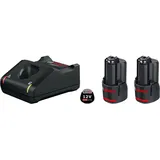 Bosch Professional Akku-Starterset 1600A019RD inkl. 2 x 3,0 Ah Akku + Schnellladegerät