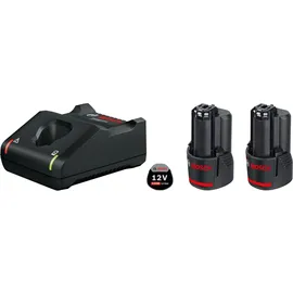 Bosch Professional Akku-Starterset 1600A019RD inkl. 2 x 3,0 Ah Akku + Schnellladegerät