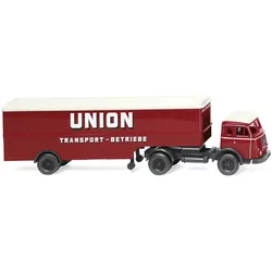 Henschel Union-Transport Koffersattelzug Modell von WIKING 1:87