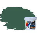 RyFo Colors Fassadenfarbe Silikonharz Fassadenfarbe Tannengrün 1l, 1 L ca. 6 m2, Wasserabweisend, diffusionsfähig, schützt vor Schmutz, Algen, Pilzen grün