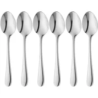 WMF Espressolöffel Set 6-teilig, 10,8 cm, Espresso Löffel Cromargan protect Edelstahl poliert, kleine Löffel kratzbeständig, spülmaschinenfest