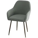 Minicloss Stuhlhusse Stretch Stuhlhussen-Bezüge Mit Armlehne, Stuhlhusse grau