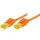 TecLines Tecline patch cable Cat. 6a, (ISO/IEC), S/FTP, halogen-free, with snap-in protection, orange, 7.5 m