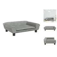 vidaXL Kindersofa Hellgrau 70x45x26 cm Samt