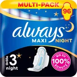 Always Maxi Secure Night Größe 4 Damenbinden für stärkere Tage 96 Stück