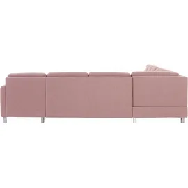 sit&more Wohnlandschaft Mikrofaser 2-Sitzer Rosa