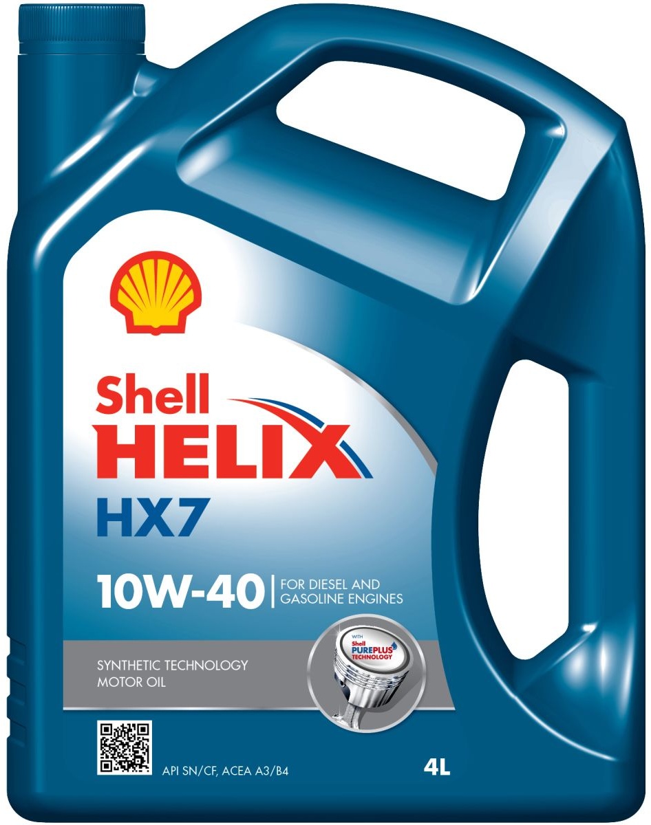 Huile moteur SHELL Helix HX7 10W40, 4L