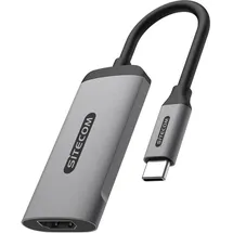 Sitecom USB-C zu HDMI 2.1 Adapter 15 cm Grau/Silber