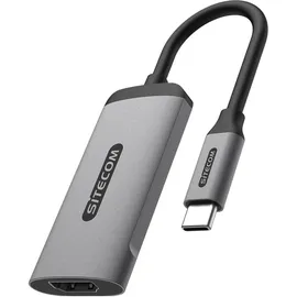 Sitecom USB-C zu HDMI 2.1 Adapter 15 cm Grau/Silber