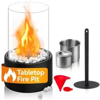 Ethanol-Tischkamin, 16,5 x 16,5 x 27,5 cm, schwarz