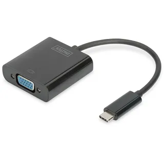 Digitus USB 3.1 Typ-C zu VGA Grafikadapter schwarz