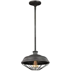 Lennex Pendelleuchte mit 1 Licht, schiefergraues Metall
