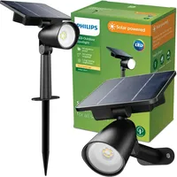 Philips Außenstandleuchte Kunststoff 18,7 cm Solar 1,4 W schwarz