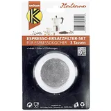 Krüger Karl Krüger 1 Filter 3 Dichtringe für Espressokocher, Größe: 3 Tassen