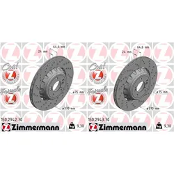 2x Zimmermann Bremsscheiben 370mm Passend Für Bmw 2 3 4: Bremsscheibe Bmw: 34212284811 A.b.s.: 18800 National: Nbd2253 Zimmermann: 150294270 Bremssche