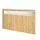 Vladon Valencia 155 x 92 x 40 cm Weiß matt / Eiche Natur / Braun