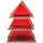 Marrakesch Orient & Mediterran Interior Teelichthalter Christbaum 17cm Rot aus Glas als Weihnachtsdeko Finse