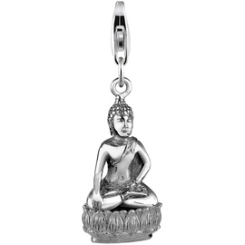 Nenalina Buddha Karma Talisman Trend Symbol 925 Silber Charms & Kettenanhänger Damen