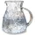 Loberon Krug Pépin – elegantes Design, lilien-Prägung, Klar, versatil Einsetzbar – Glas, klar