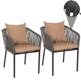 MCW MCW-N41 Gartenstuhl 2er-Set 0 x 0 x 0 cm anthrazit 2 St.