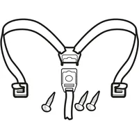 Shad Ersatz-Spannbänder D1B36CGR für SH36 - Motorradzubehör - Motorradgepäck