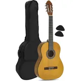 juan miguel navarrez 4/4 Konzertgitarre honey incl. Tasche