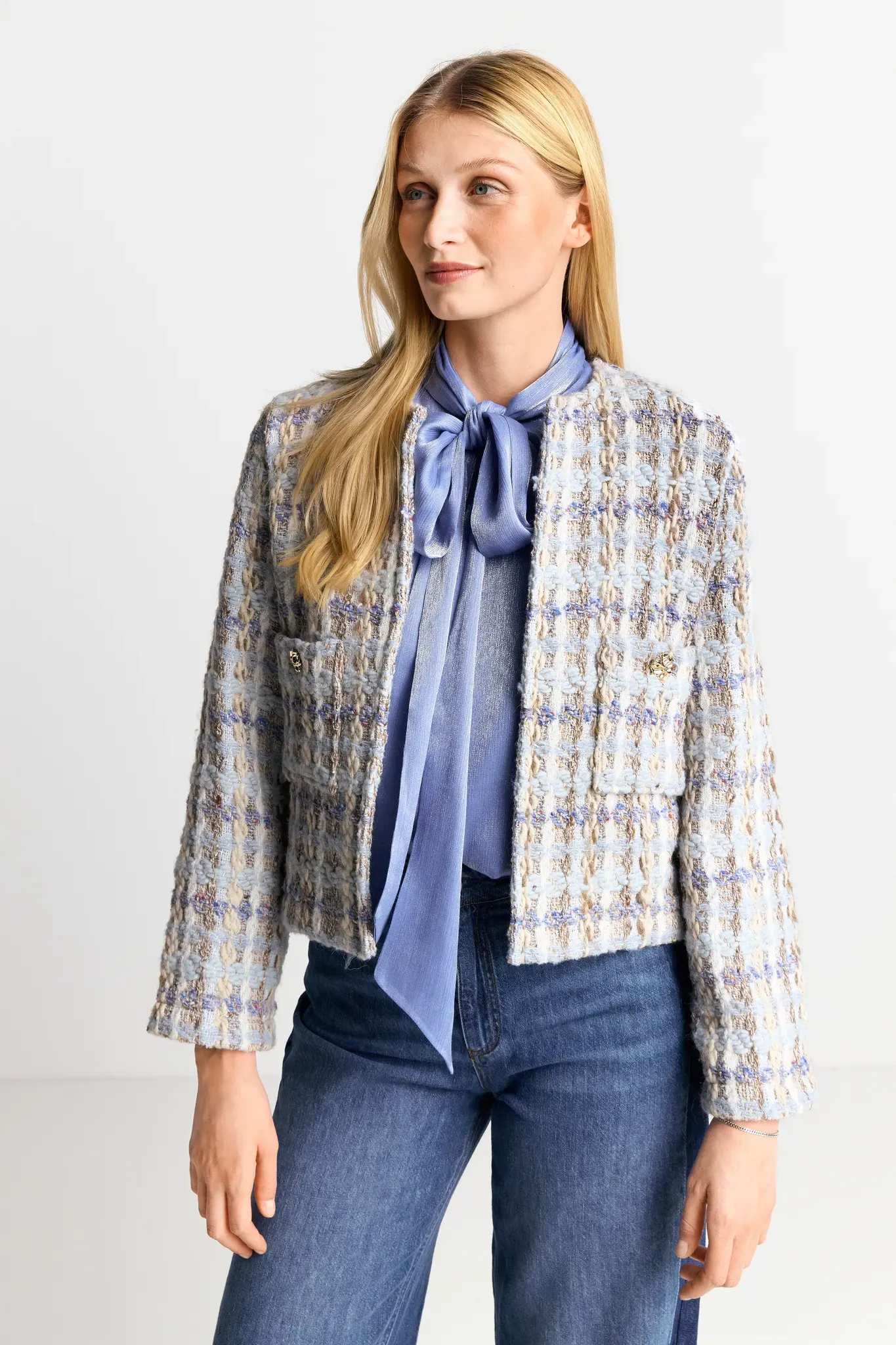 Rich & Royal Kurzblazer Rich & Royal cruise blue L