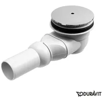 Duravit Duschwannenablauf PuraVida d= 9cm, Abgang waagerecht, chrom
