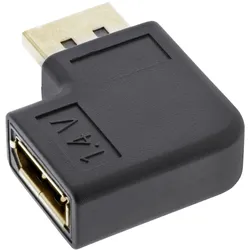 InLine DisplayPort Adapter - DisplayPort Stecker / Buchse links gewinkelt