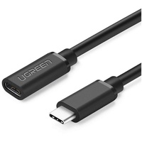 UGREEN USB C - usb-c 3.1 Kabelverlängerungskabel 0,5 m, USB C 5 Gbit/s, schwarz