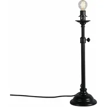 QAZQA Klassische Tischlampe schwarz ohne Schirm verstellbar - Accia