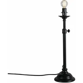 QAZQA Klassische Tischlampe schwarz ohne Schirm verstellbar - Accia