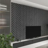 Home Deluxe Akustikpaneel VEGA Schwarz 2 St. 80 x 40 cm