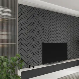 Home Deluxe Akustikpaneel VEGA Schwarz 2 St. 80 x 40 cm