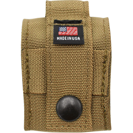 Zippo Unisex's Coyote Pouch and Black Crackle Windproof Lighter Gift Set, Tan, One Size