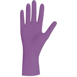 Herrmann Nitrilhandschuhe Violett Gr. S  100 Stück  Latexfreie Einweghandschuhe in Spenderbox  Perfekt für Kosmetik & Lebensmittelhygiene