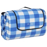 Picknickdecke XXL Picknickdecke blau-weiß kariert, relaxdays blau