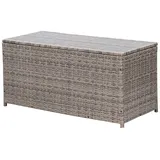 MERXX Auflagenbox, Polyrattan grau