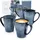 sänger Darwin Kaffeebecher Set 4-tlg. blau