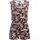 Ragwear Damen kurzer Jumpsuit Einteiler mit Rückenausschnitt Overall in Blumenoptik Zella Dark Choco26 Gr. XXL - XXL