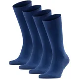 Falke Herren Socken, 4er Pack - Happy, Kurzsocken, Baumwolle Blau 39-42