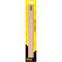 IDENA 10425 - Holz-Lineal mit 30 cm Länge, Millimeter- und Zentimeter-Skalierung, für Schule, Büro und Freizeit