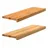 vidaXL Fensterbänke 2 Stk. Hellbraun 80x30x2 cm Massivholz Eiche