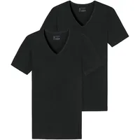 SCHIESSER T-Shirt 2er Pack in Schwarz | Gr.: S