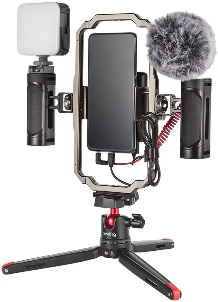 SMALLRIG 3384 Professional Phone Video Rig Kit für Vlogging & Live Streaming